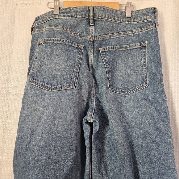 Old Navy High-Waisted Sky-Hi Wide-LegJeans Braided Seam Detail Size 10 NWT - Picture 5 of 9